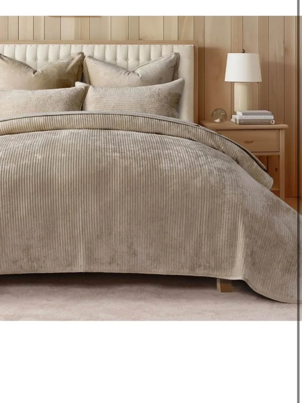 EverGrace Velvet Quilt Set King/Queen Size, Luxurious Soft Quilted Bedding Sets